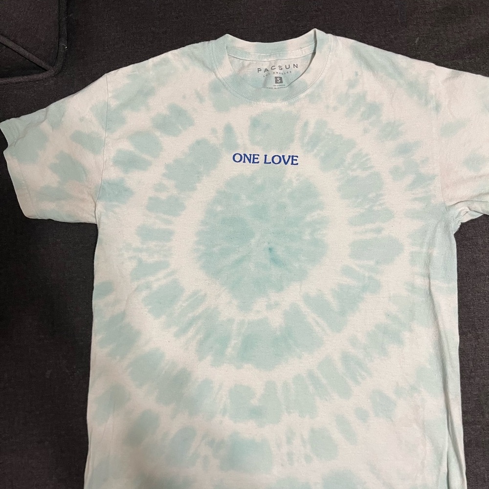 PacSun Blue Tie-Dye Tee